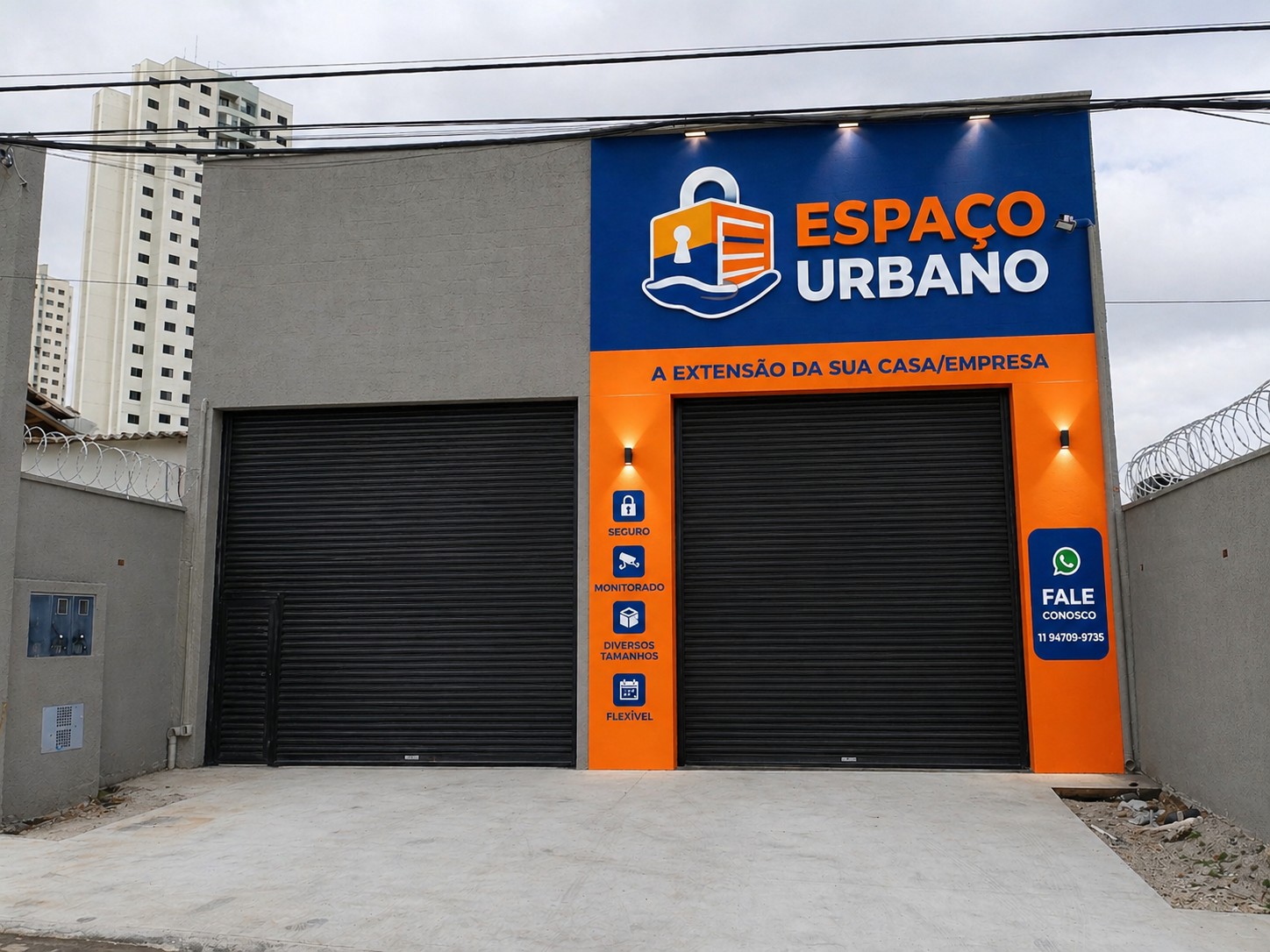 Fachada do Espaço Urbano Self Storage